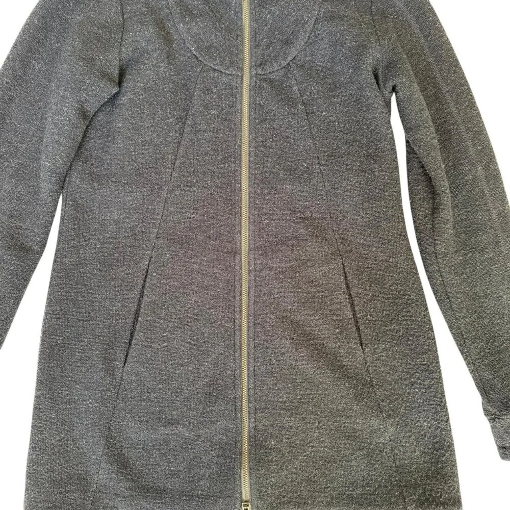 Ibex Merino Wool Blend Alana Tunic Sweater Jacket Soft Full Zip Gorpcore Small - Picture 9 of 10